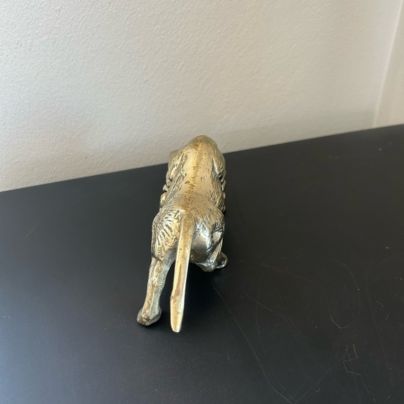 Vintage Solid Brass Charging Bull 8” Figurine Taurus Statue - Picture 4 of 7